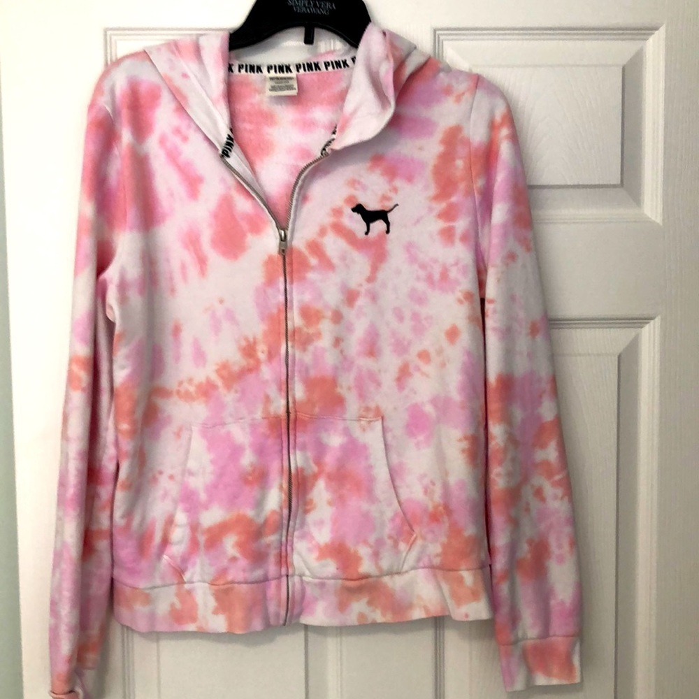 “Pink” zip up hoodie